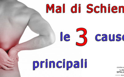 Mal di schiena: le 3 cause principali